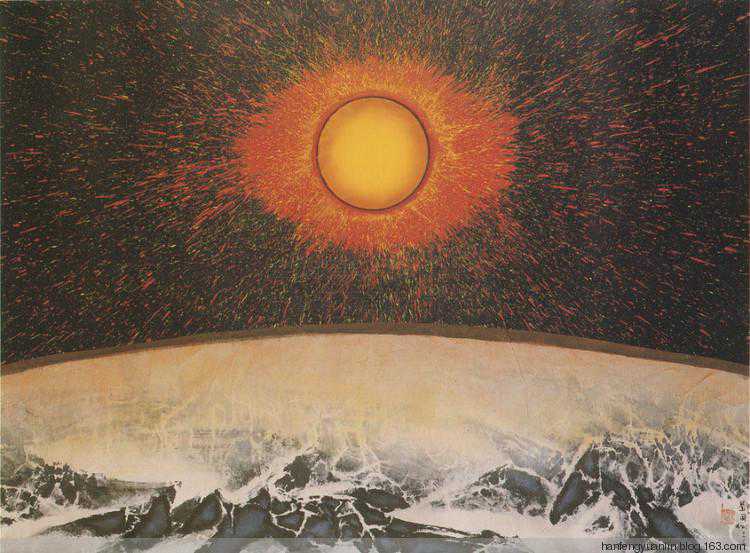 革毛笔中峰的命：刘国松的抽象画（50幅）