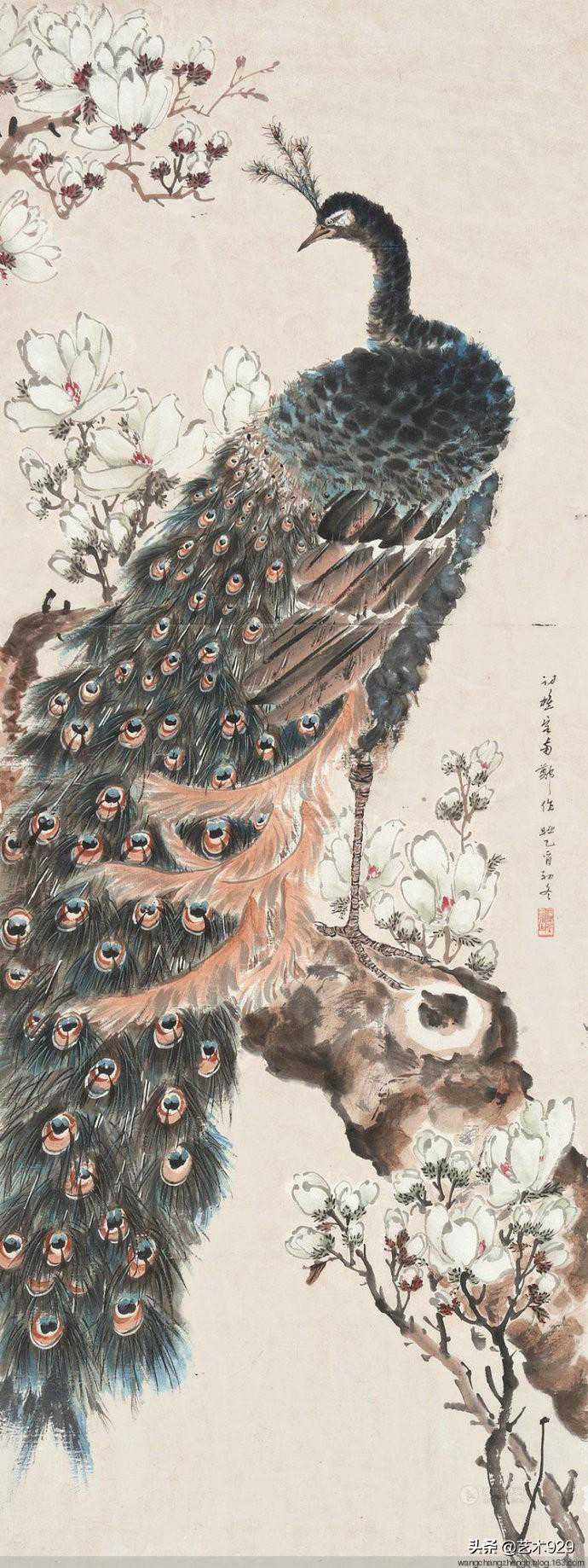 国画家叶访樵花鸟作品欣赏