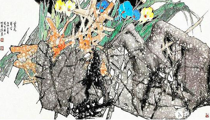 天天漫画网：画家张杲《风暖花儿开》