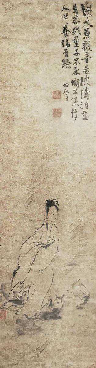 徐渭的《观音图》，诗文入画，心学狂禅