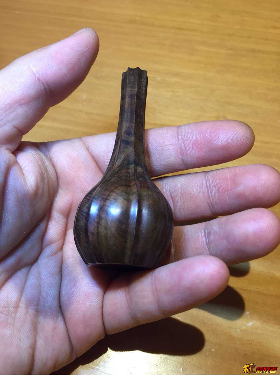 酸枝——瓜棱小花瓶