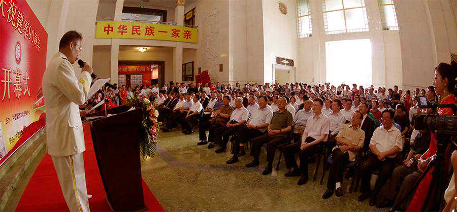 为献礼建军九十周年《建军徽宝》在民族文化宫揭幕