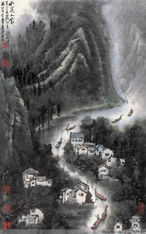 李可染国画山水作品