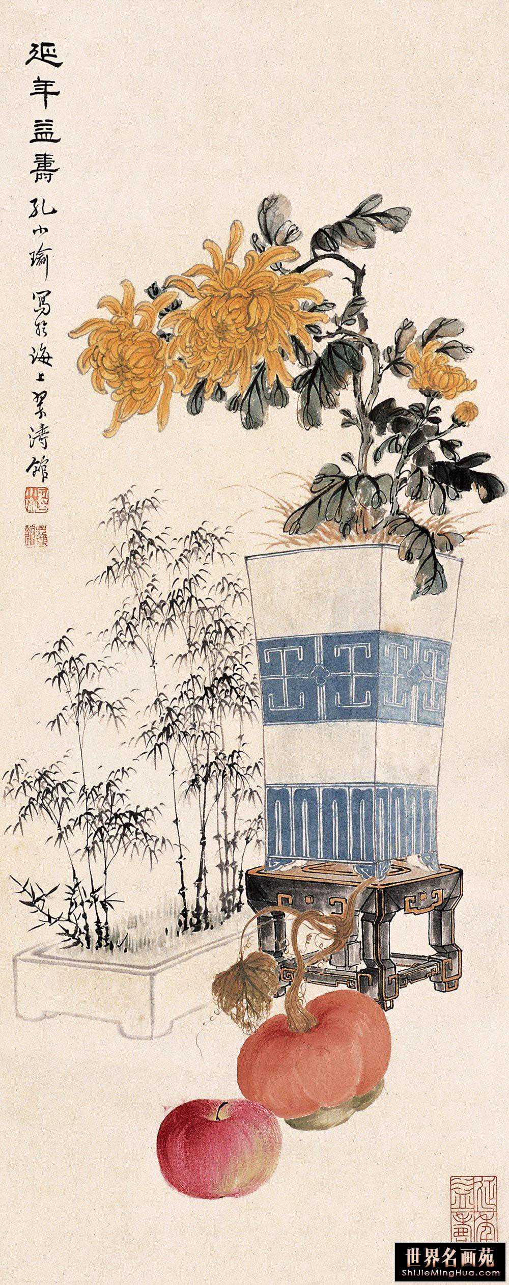 春赏百花秋品菊，孔小瑜绘画艺术欣赏
