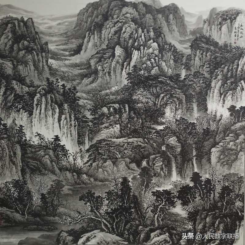 大幕山下海蓝情——鄂籍青岛山水画家刘万锐艺术印象