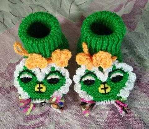 2款超萌的宝宝毛线鞋，不但好看还好学，宝妈们收藏了！附教程 